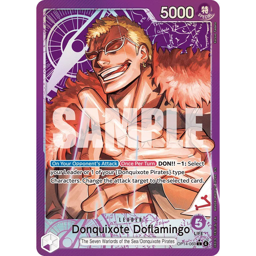 OPCG [OP14-060 L] Donquixote Doflamingo (Alternate Art)