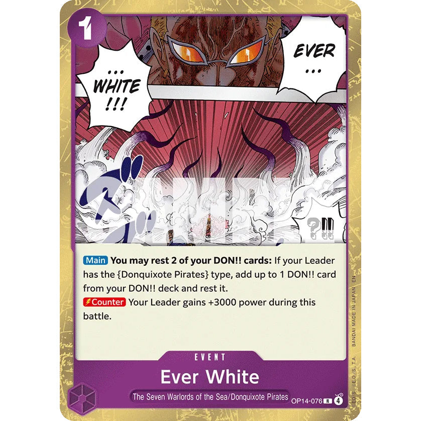 OPCG [OP14-076 R] Ever White