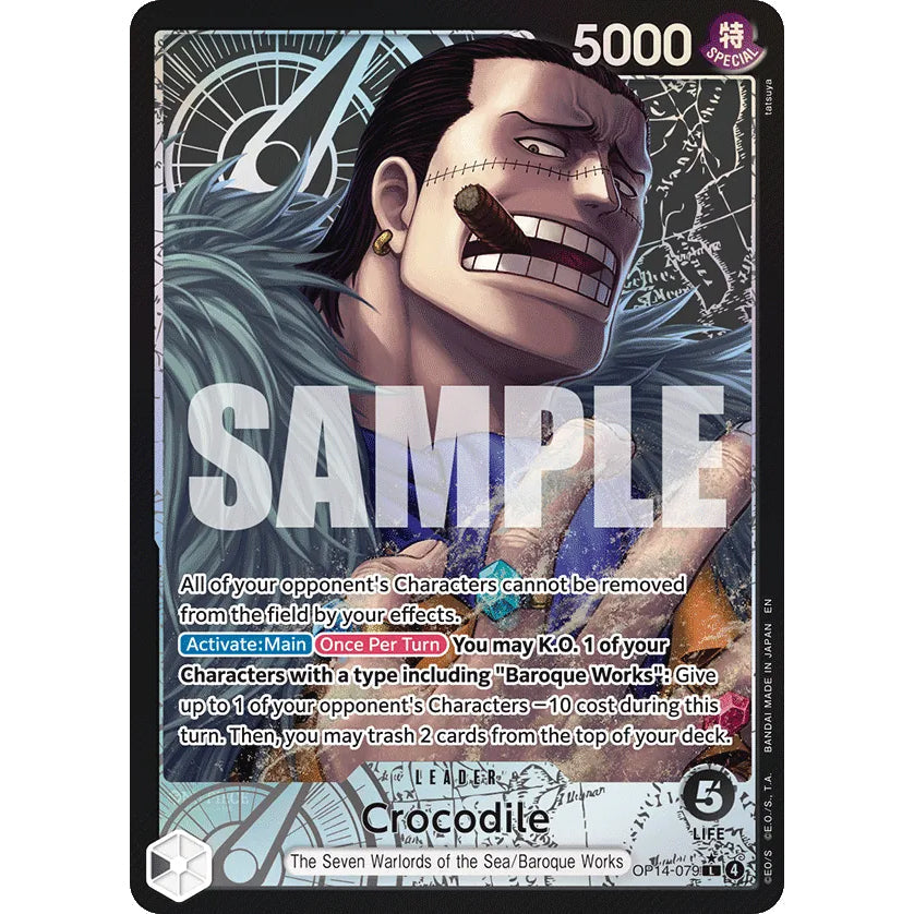 OPCG [OP14-079 L] Crocodile (Alternate Art)