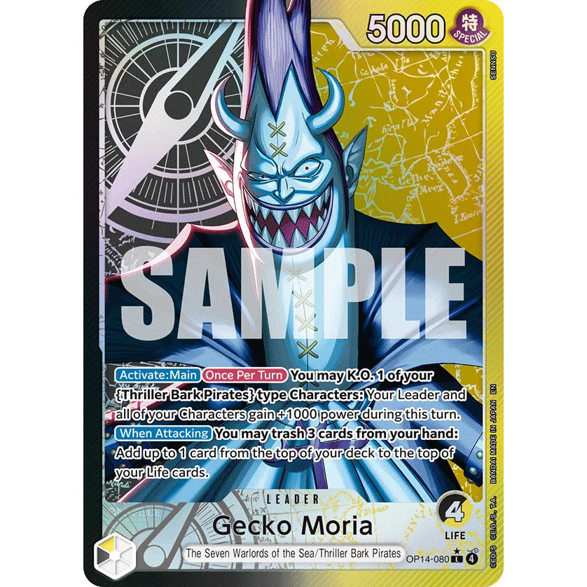 OPCG [OP14-080 L] Gecko Moria (Alternate Art)