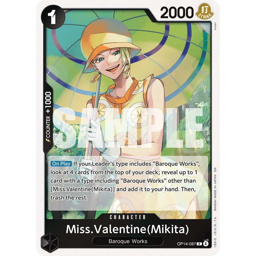 OPCG [OP14-087 R] Miss.Valentine(Mikita)