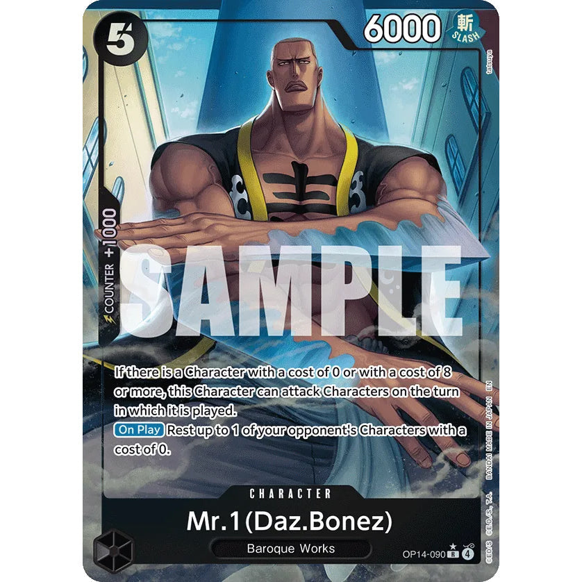 OPCG [OP14-090 R] Mr.1 (Daz.Bonez) (Alternate Art)