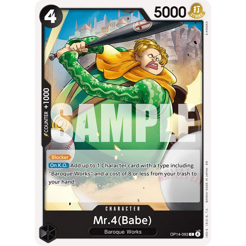 OPCG [OP14-093 C] Mr.4(Babe)