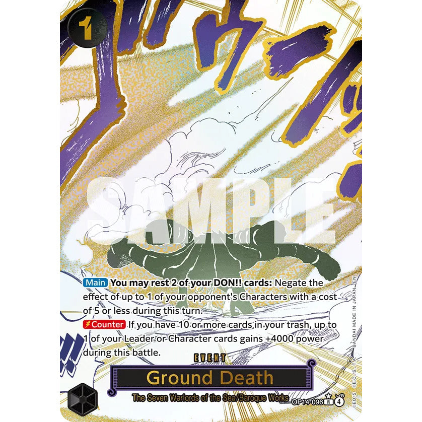 OPCG [OP14-096 R] Ground Death (Alternate Art)