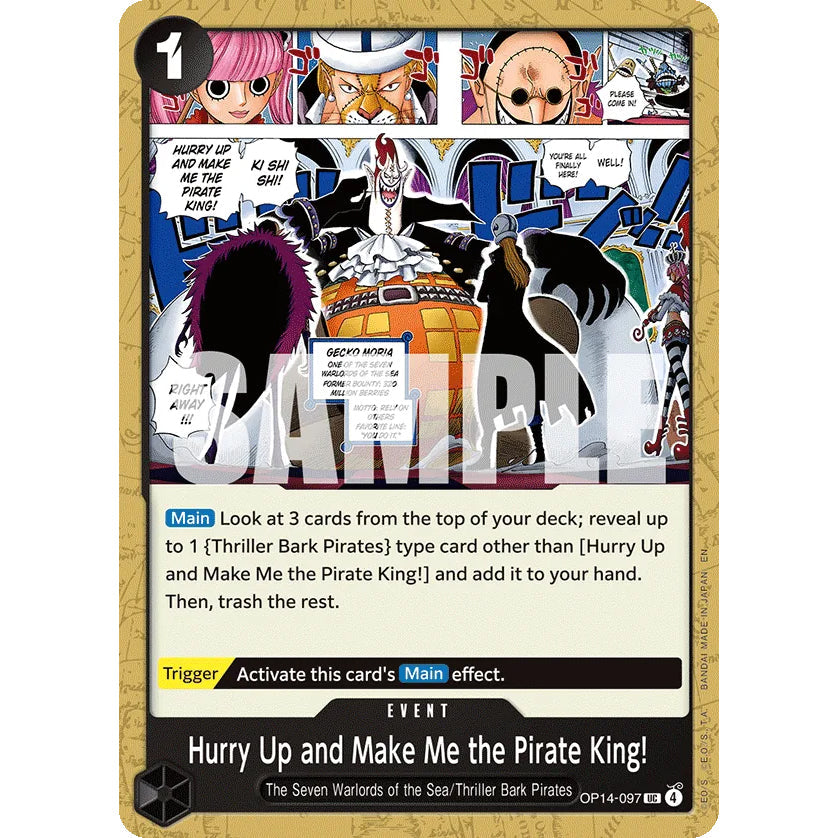 OPCG [OP14-097 UC] Hurry Up and Make Me the Pirate King!