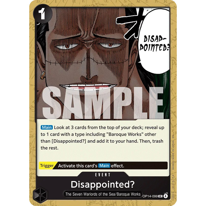 OPCG [OP14-099 UC] Disappointed?