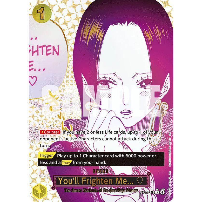 OPCG [OP14-118 R] You'll Frighten Me... (Alternate Art)