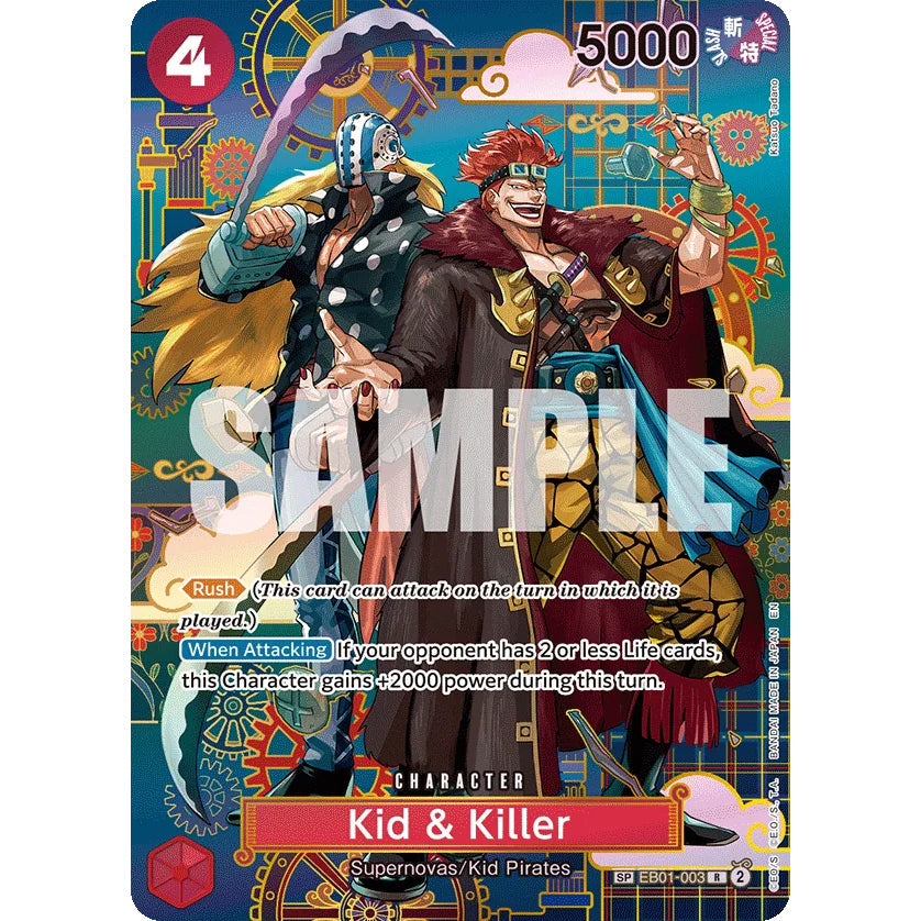 OPCG [OP14-EB01-003 R] Kid & Killer - EB01-003 (SP)