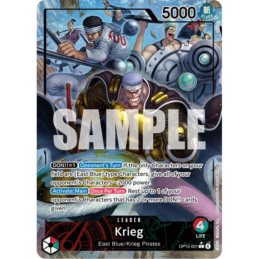 OPCG [OP15-001 L] Krieg (Alternate Art)