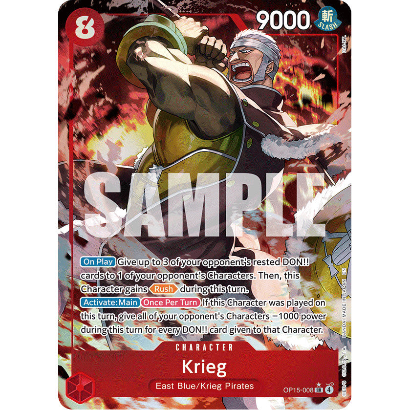 OPCG [OP15-008 SR] Krieg (Alternate Art)