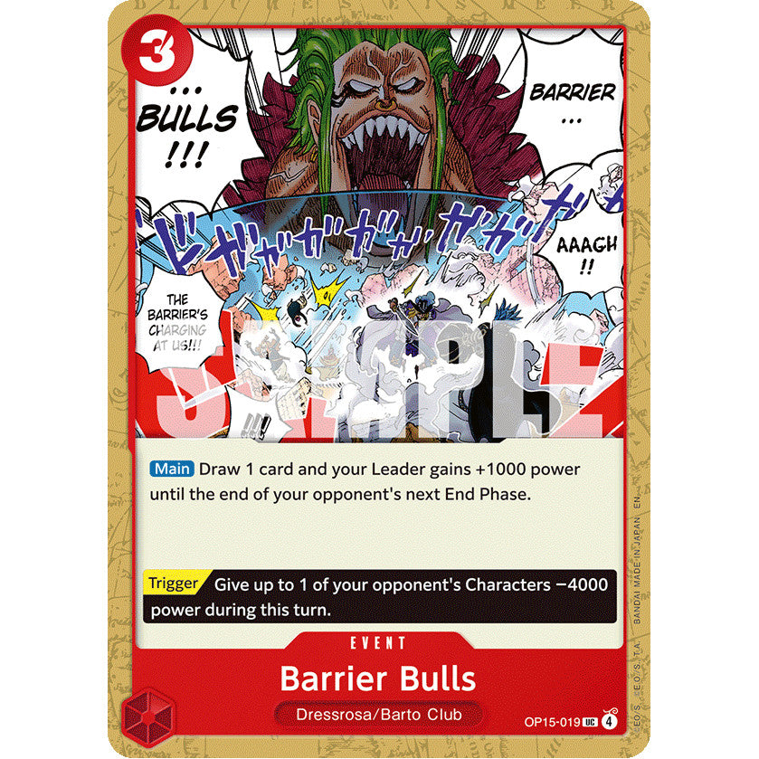 OPCG [OP15-019 UC] Barrier Bulls