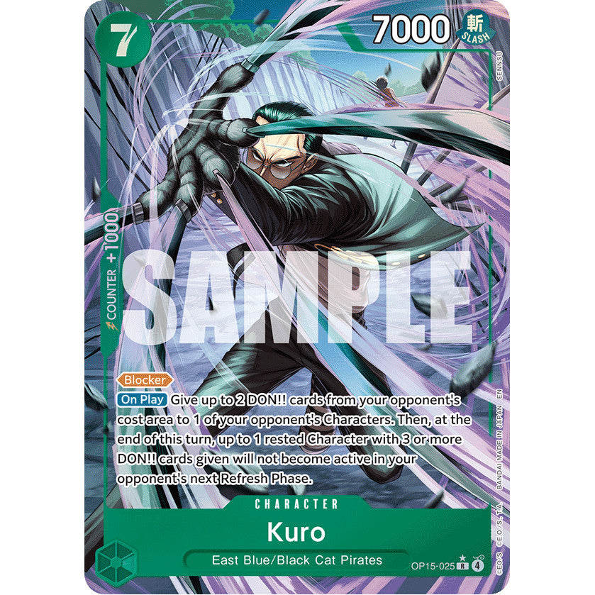 OPCG [OP15-025 R] Kuro (Alternate Art)