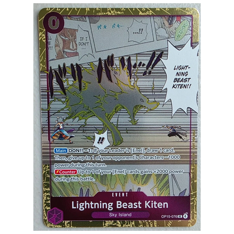OPCG [OP15-076 UC] Lightning Beast Kitten (Dash Pack)