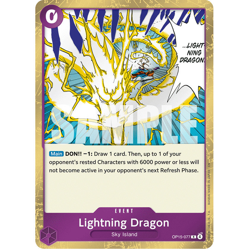 OPCG [OP15-077 R] Lightning Dragon