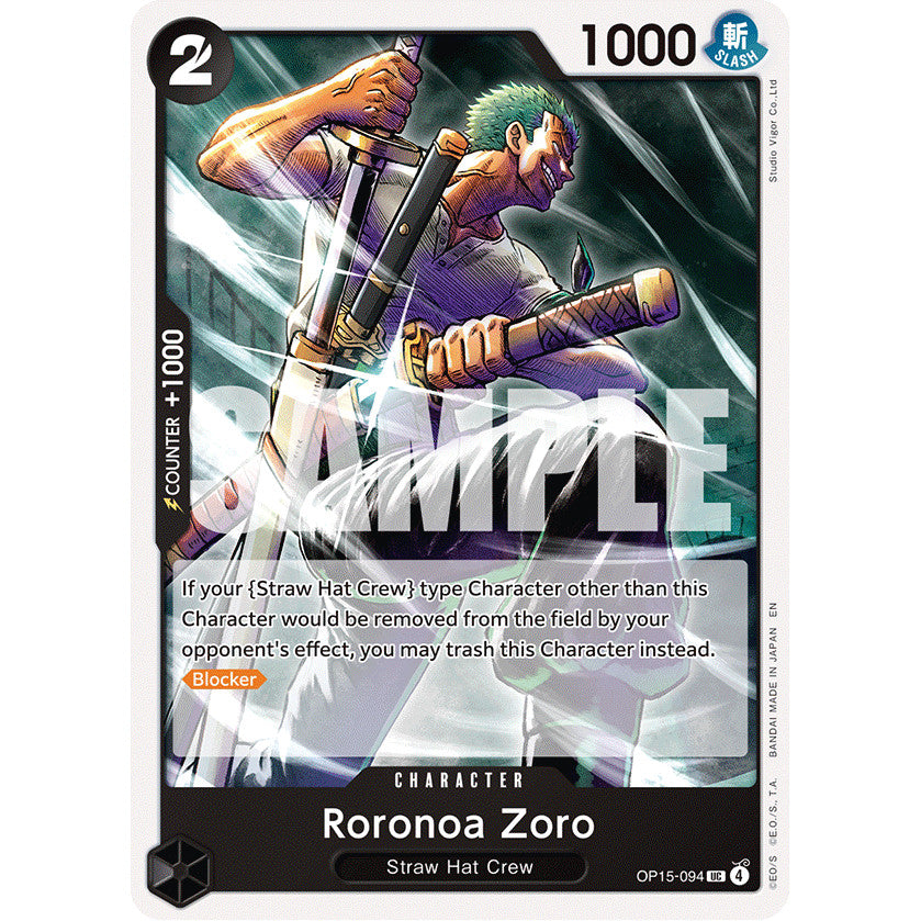 OPCG [OP15-094 UC] Roronoa Zoro