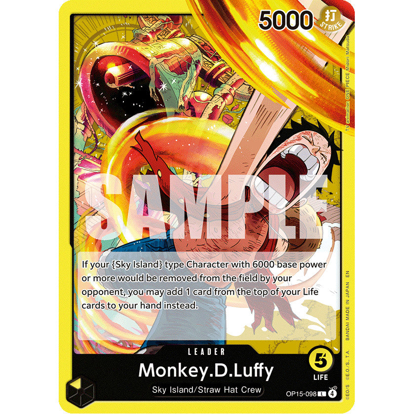 OPCG [OP15-098 L] Monkey.D.Luffy