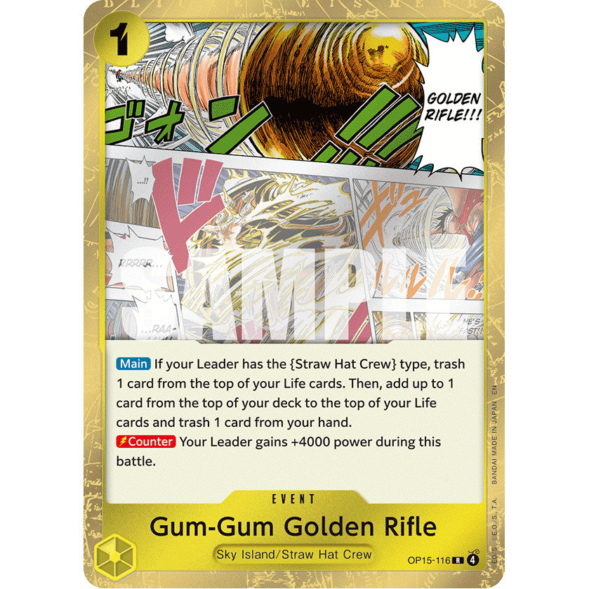 OPCG [OP15-116 R] Gum-Gum Golden Rifle