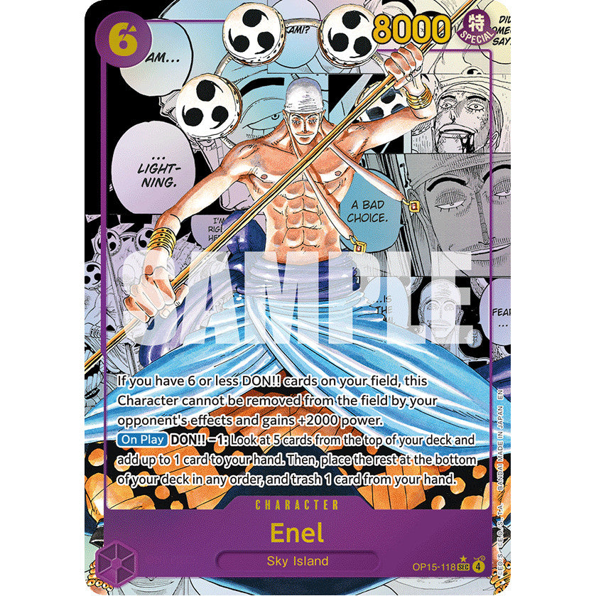 OPCG [OP15-118 SEC] Enel (Manga)