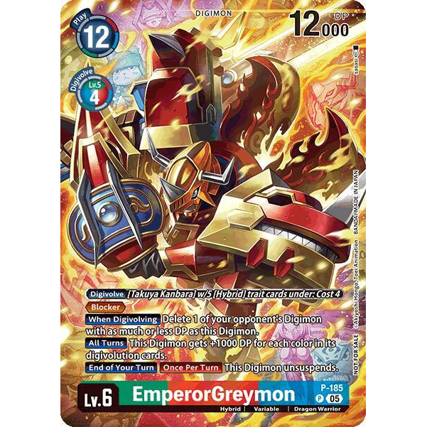 DCG [P-185 P] EmperorGreymon (BT-21: Illustration Celebration Pack)