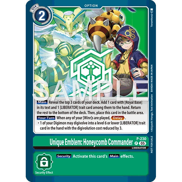 DCG [P-230] Unique Emblem: Honeycomb Commander