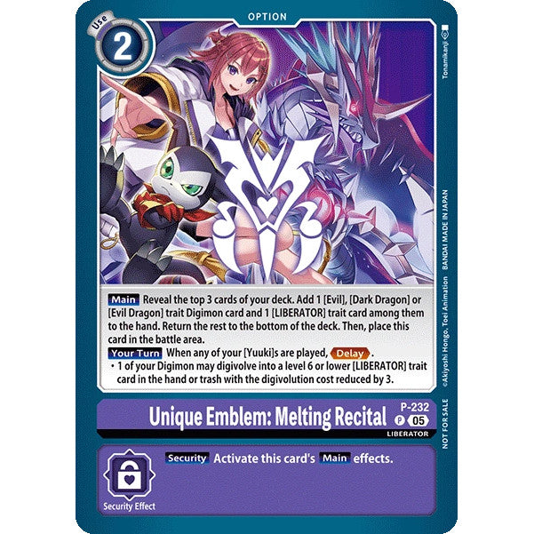 DCG [P-232] Unique Emblem: Melting Recital