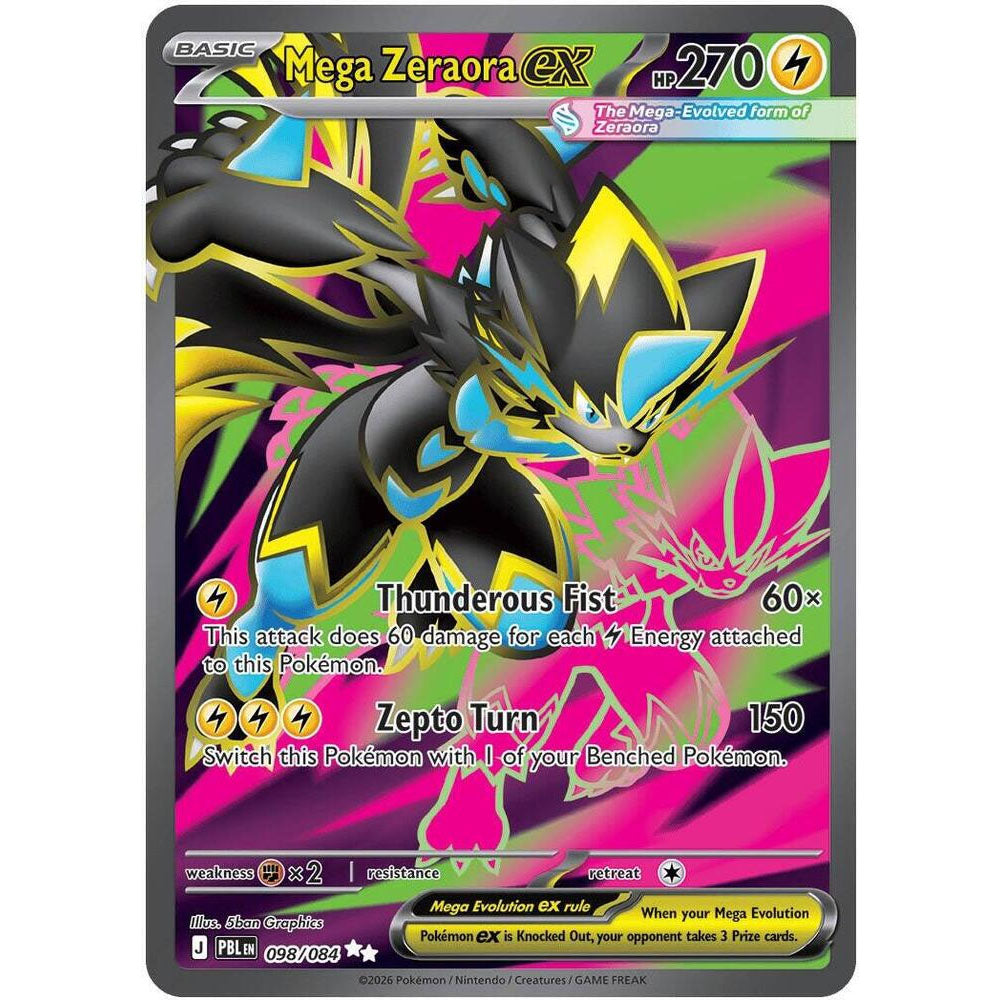 PKM [ME05-PBL-098 UR] Mega Zeraora ex