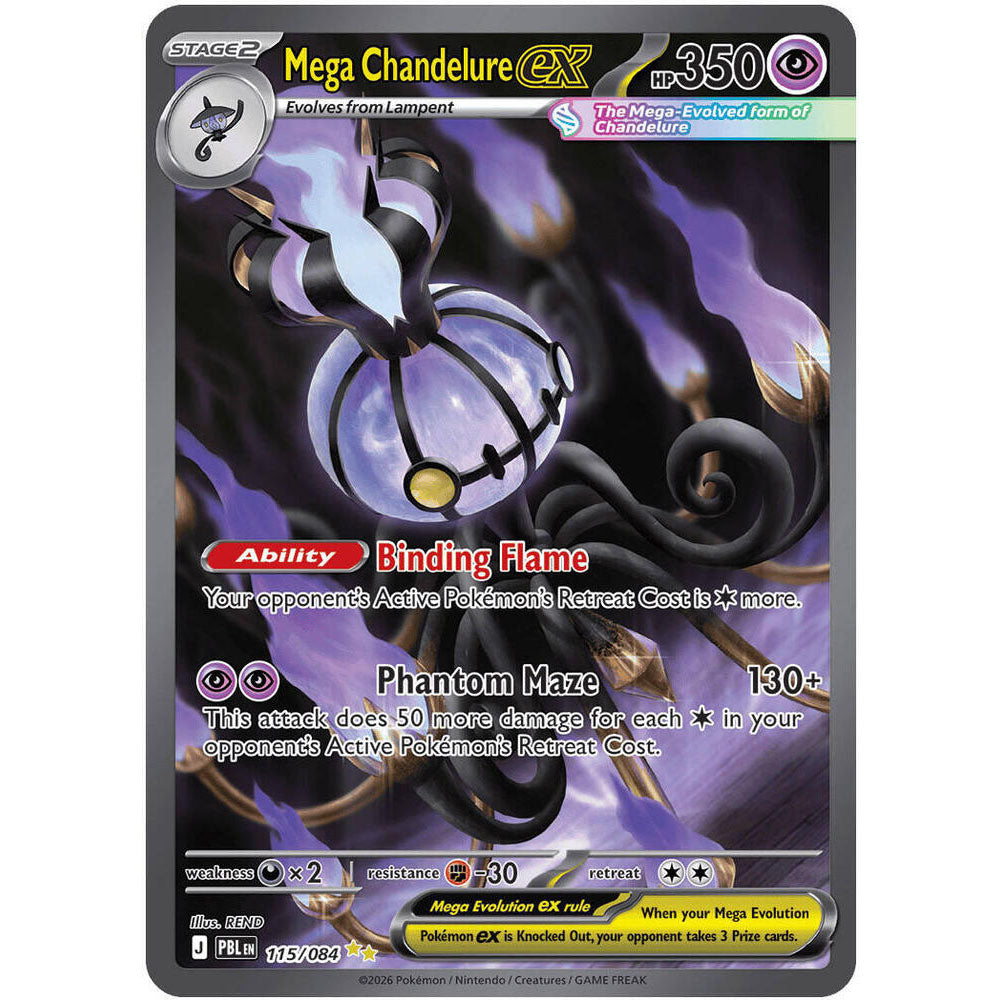 PKM [ME05-PBL-115 SIR] Mega Chandelure ex