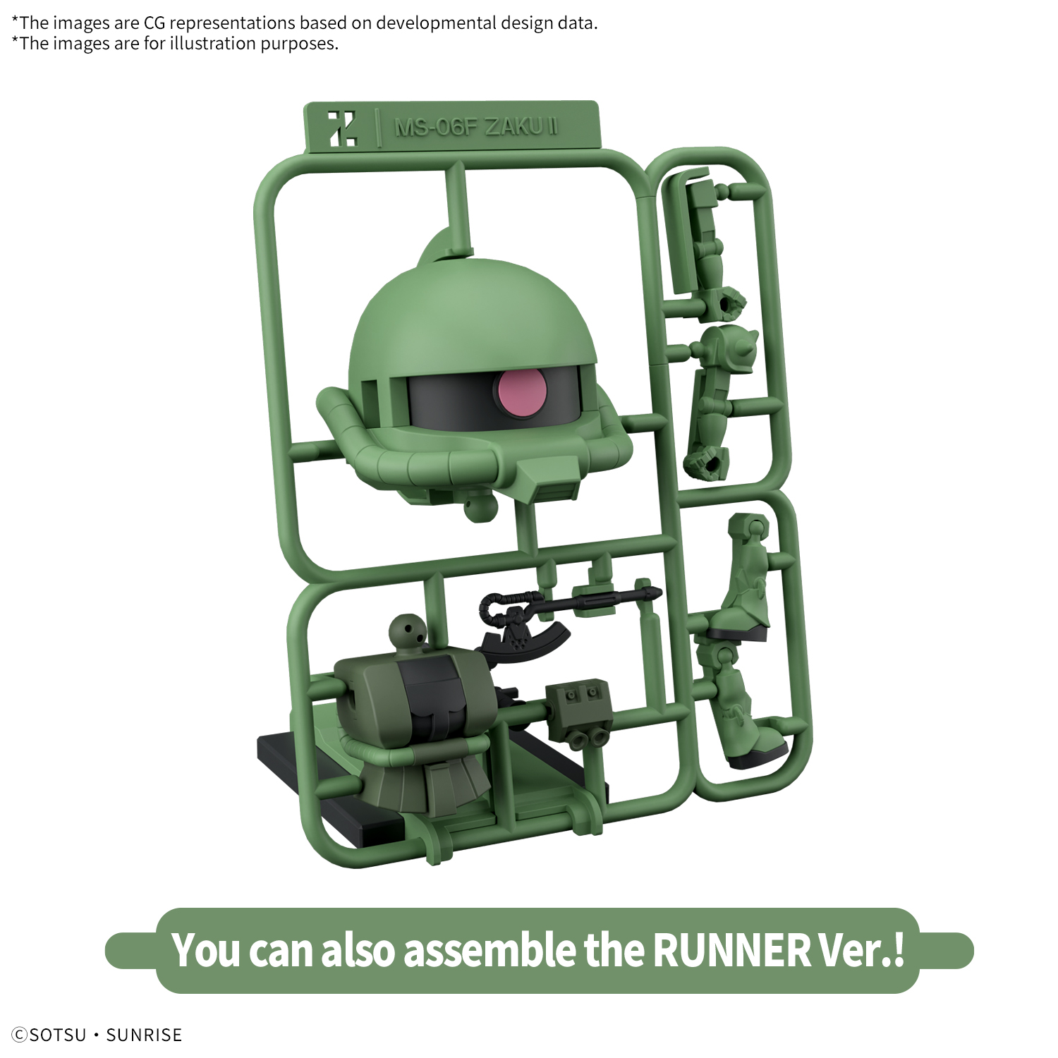 Zakupla-Kun DX Set (With Runner Ver. Recreation Parts)