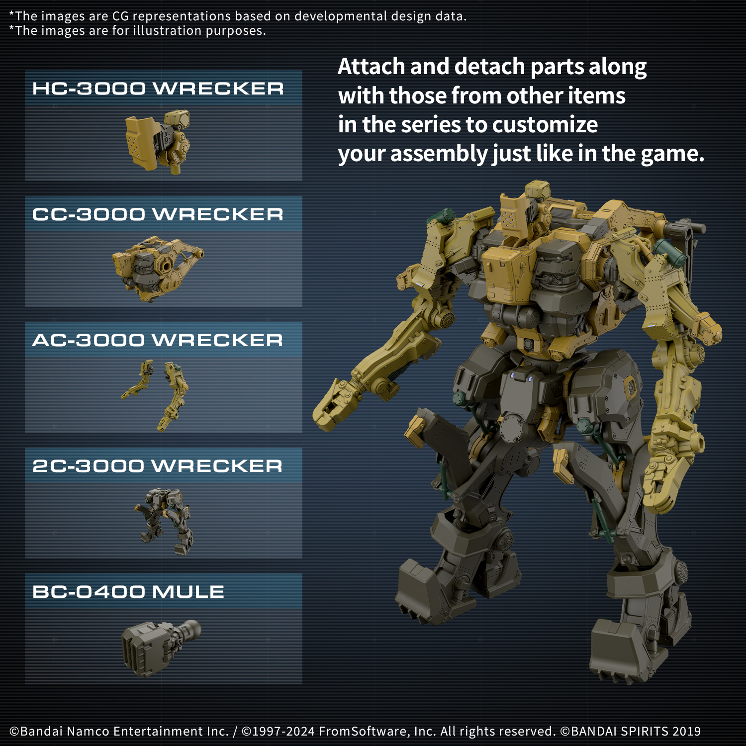 30MM #05 ARMORED CORE VI FIRES OF RUBICON RaD CC-3000 Wrecker Milk Tooth