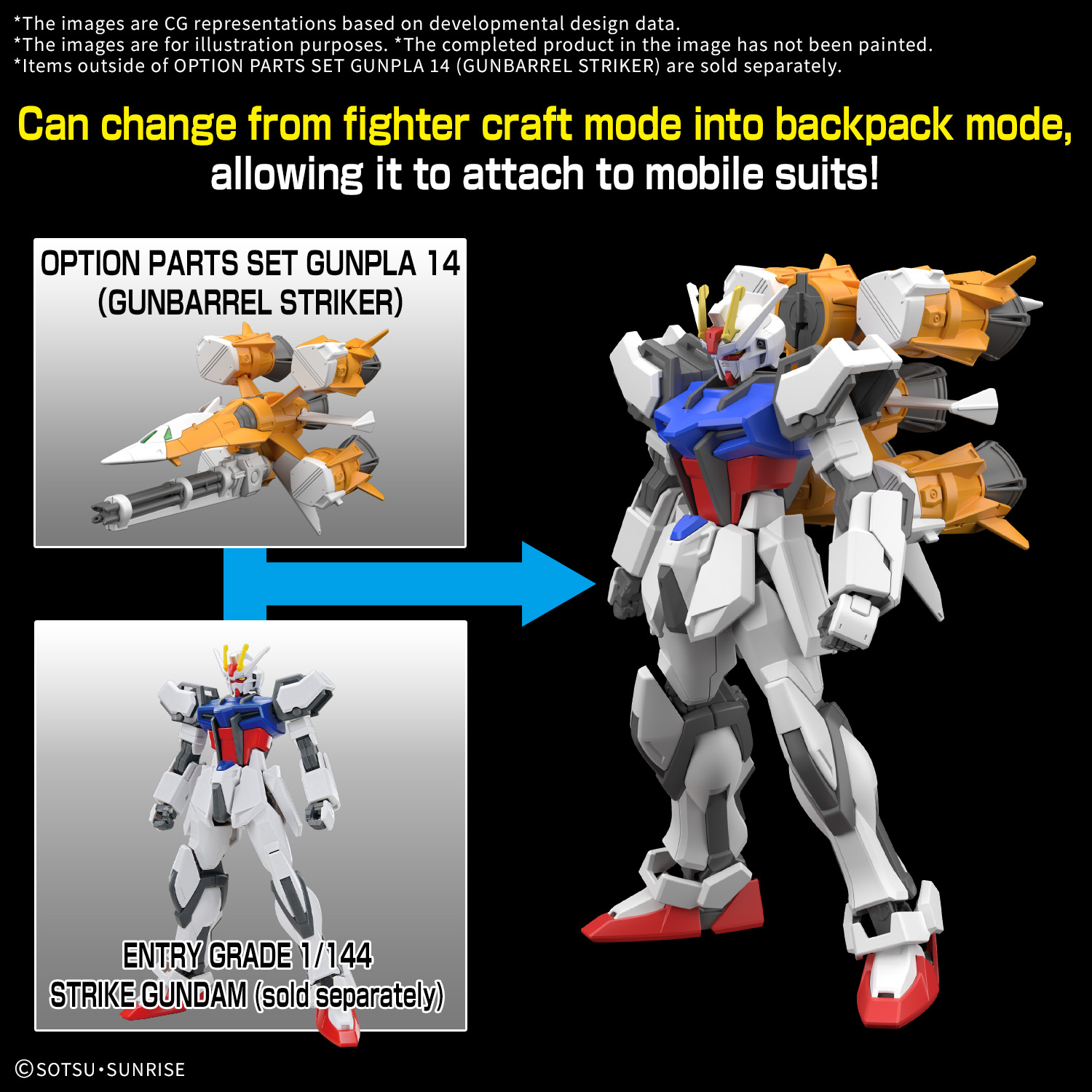 HG Gundam Option Parts Set Gunpla 14 (Gunbarrel Striker)