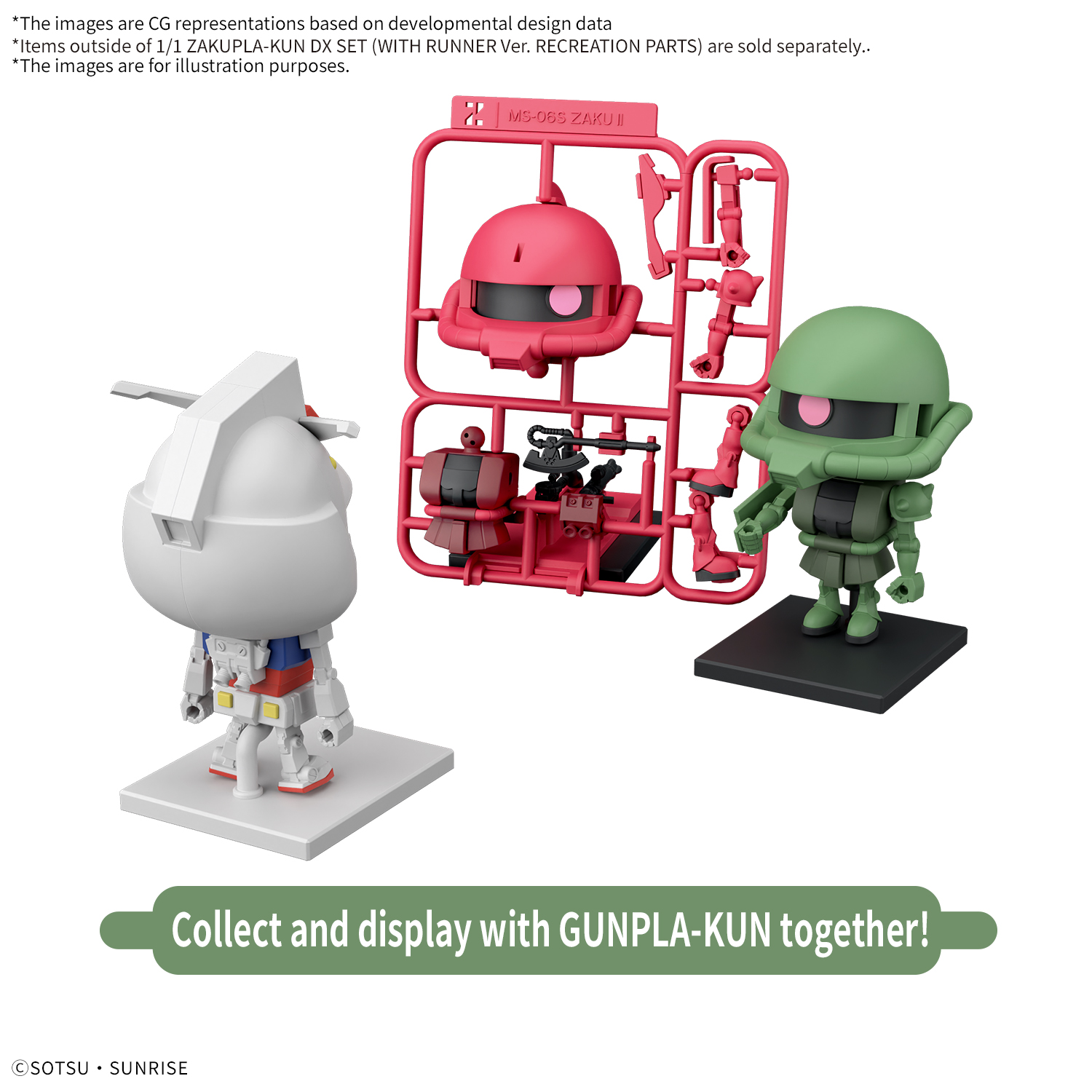 Zakupla-Kun DX Set (With Runner Ver. Recreation Parts)