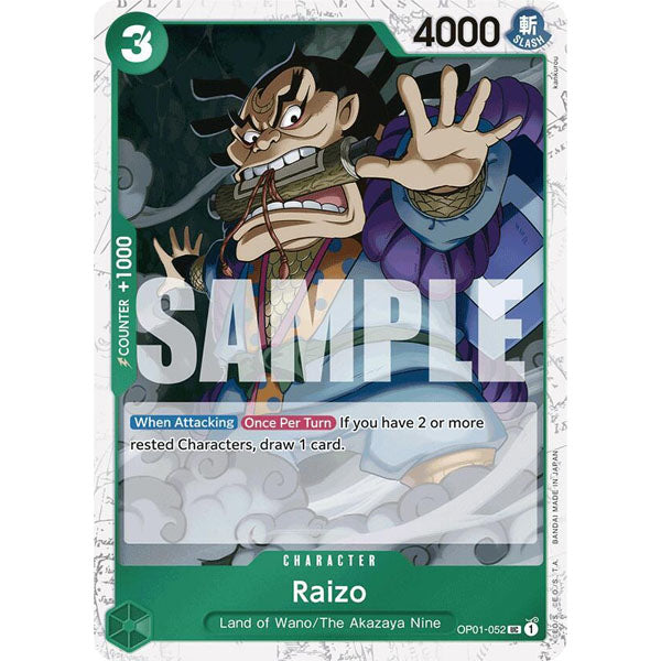 OPCG [PRB01-OP01-052 UC] Raizo (Reprint)