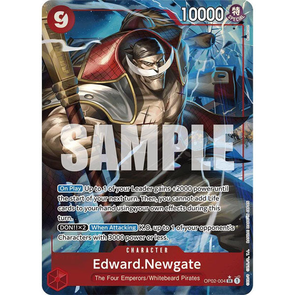 OPCG [PRB01-OP02-004 SR] Edward.Newgate (Alternate Art)