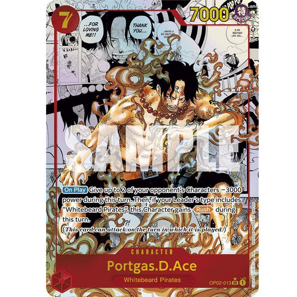 OPCG [PRB01-OP02-013 SR] Portgas.D.Ace (Manga)