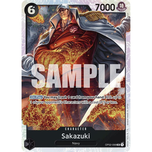 OPCG [PRB01-OP02-099 SR] Sakazuki (Reprint)