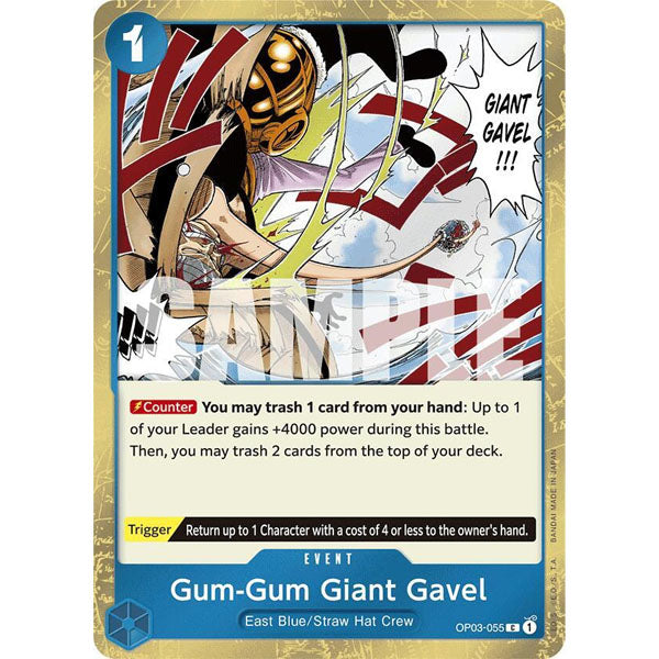 OPCG [PRB01-OP03-055 C] Gum-Gum Giant Gavel (Jolly Roger Foil)