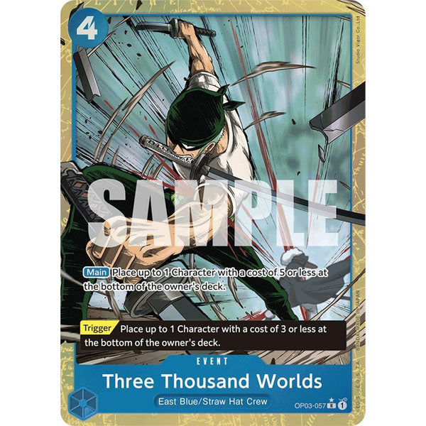 OPCG [PRB01-OP03-057 R] Three Thousand Worlds (Alternate Art)