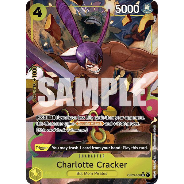 OPCG [PRB01-OP03-108 SR] Charlotte Cracker (Alternate Art)