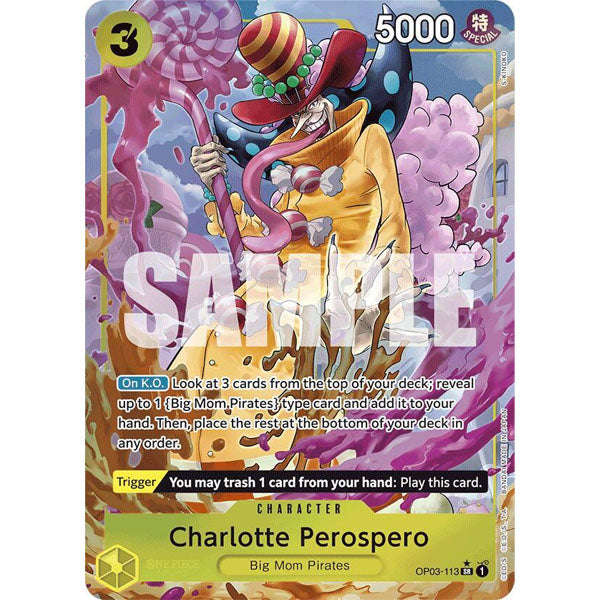 OPCG [PRB01-OP03-113 SR] Charlotte Perospero (Alternate Art)