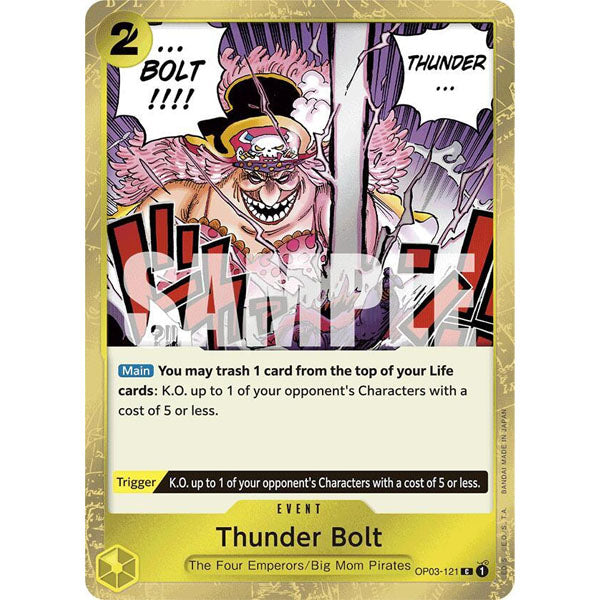 OPCG [PRB01-OP03-121 C] Thunder Bolt (Jolly Roger Foil)