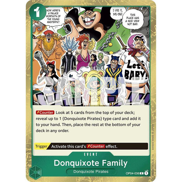 OPCG [PRB01-OP04-036 C] Donquixote Family (Textured Foil)