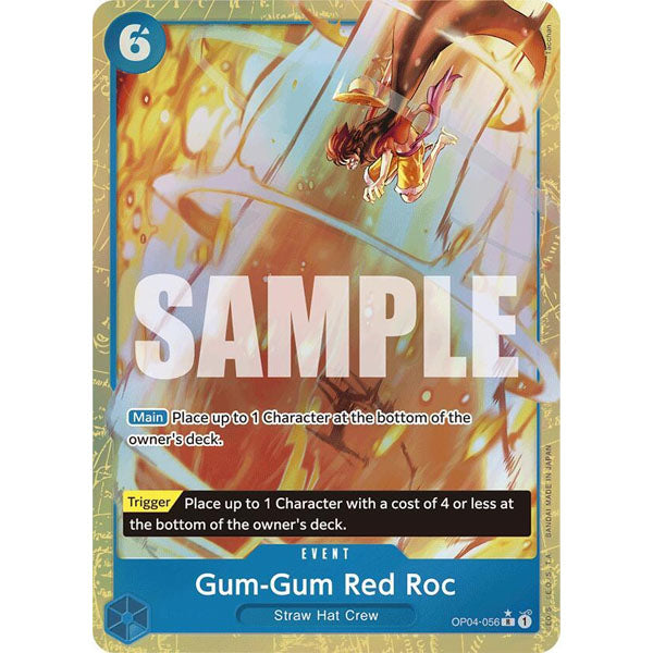 OPCG [PRB01-OP04-056 R] Gum-Gum Red Roc (Alternate Art)