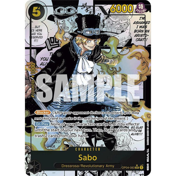 OPCG [PRB01-OP04-083 SR] Sabo (Manga)