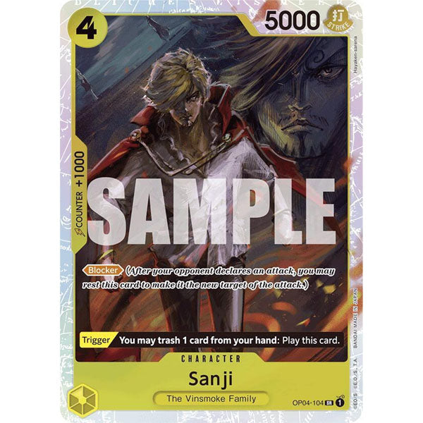 OPCG [PRB01-OP04-104 SR] Sanji (Reprint)