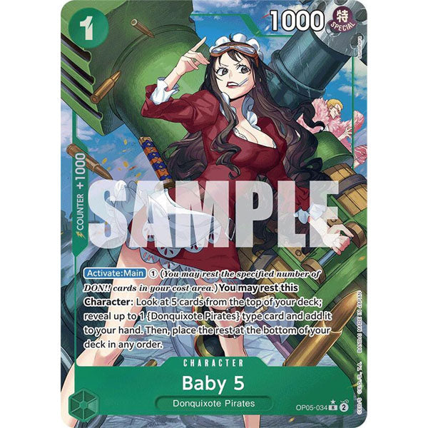 OPCG [PRB01-OP05-034 R] Baby 5 (Alternate Art)