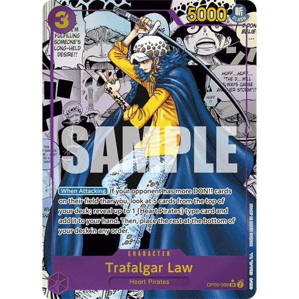 OPCG [PRB01-OP05-069 SR] Trafalgar Law (OP05-069) (Manga)