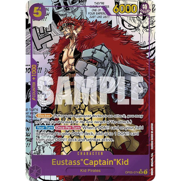 OPCG [PRB01-OP05-074 SR] Eustass"Captain"Kid (Manga)