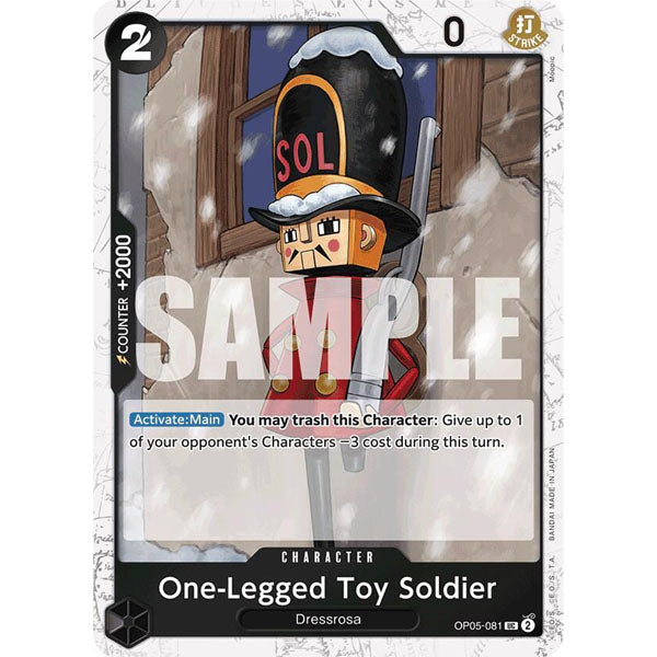 OPCG [PRB01-OP05-081 UC] One-Legged Toy Soldier (Jolly Roger Foil)