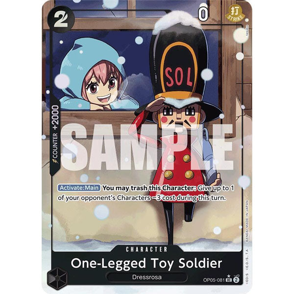 OPCG [PRB01-OP05-081 UC] One-Legged Toy Soldier (Alternate Art)