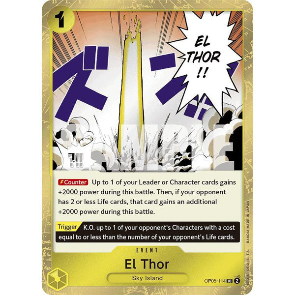 OPCG [PRB01-OP05-114 UC] El Thor (Textured Foil)